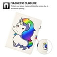 thumbnail image 2 of Universal Case for 6.5-7.5" Tablet, Dteck Pretty Pattern PU Leather Stand Cover for Kindle Fire 7/Galaxy Tab A 7"/Galaxy Tab E Lite 7"/RCA Voyager 7" and more 6.5 - 7.5 in tablet,21 Rainbow Horse, 2 of 5