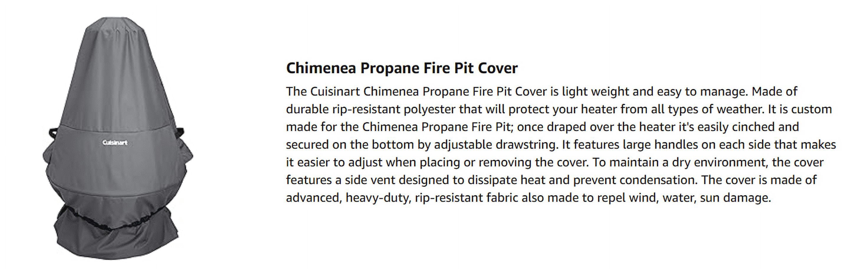 Cuisinart Chimenea Propane Fire Pit Cover