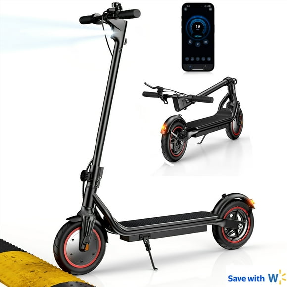 iScooter 8.5"Tire Electric Scooter,Foldable Commuting E Scooter for Adults Teens,34km Range ,Top Speed 31km/h with Dual Brakes