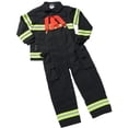 thumbnail image 3 of The Costume Center Black Firefighter Halloween Costume – Size 8/10, 3 of 7
