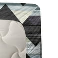thumbnail image 3 of Ambesonne Grunge Fitted & Top Sheet Set with Sham, Retro Art Black Chevron, Multicolor, 3 of 4
