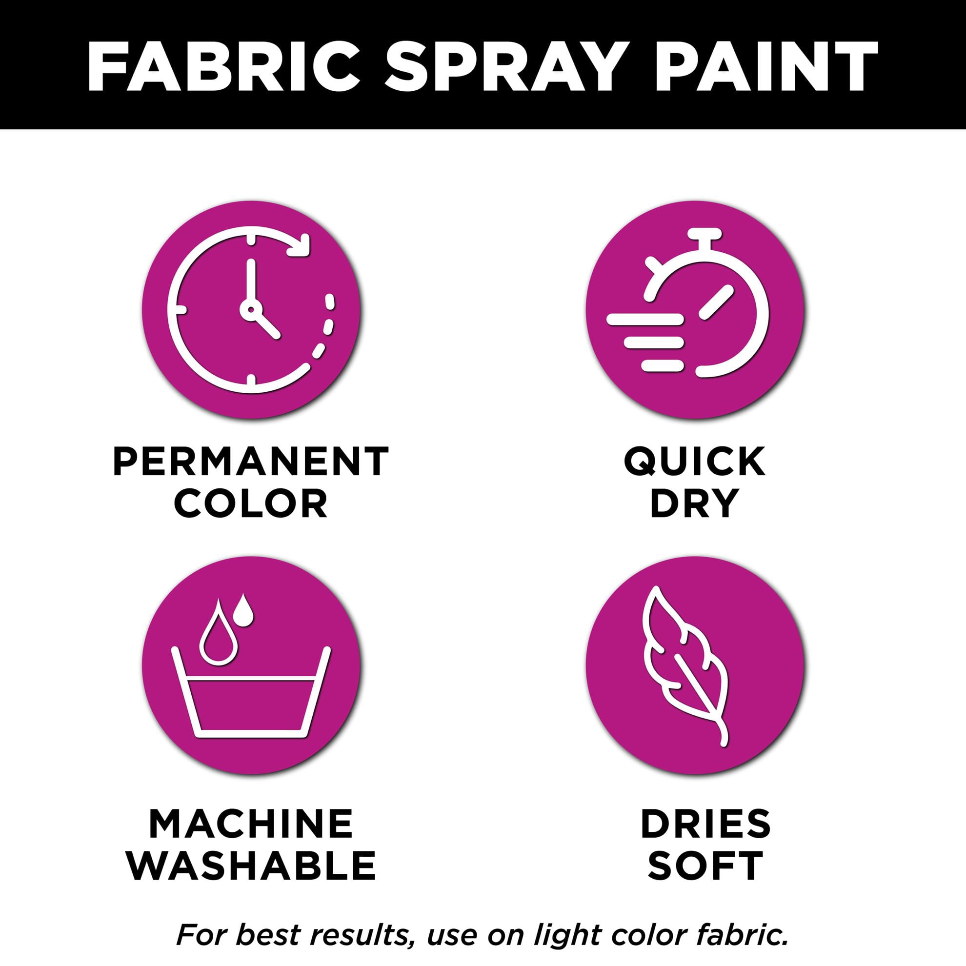 Tulip ColorShot Instant Fabric Spray Paint, Festival Colors, 5 Pack (1.5 oz Mini Cans) – Permanent Spray-On Fabric Paint for Clothes & DIY Projects