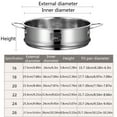 thumbnail image 2 of Universal Steamer Insert Pans Food Steamer Basket Stainless Steel Steaming Rack, 2 of 17