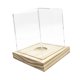thumbnail image 5 of Vitrina de béisbol, vitrina de recuerdos, acrílico, resistente al polvo, base de madera, transparente, caja de almacenamiento para guardar artículos d, 5 of 9