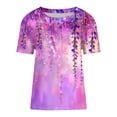 thumbnail image 5 of Womens Summer Tops Casual Cotton Cute Shirts Trendy Going Out Plus Size Tee Shirts Womens Graphic, 5 of 5