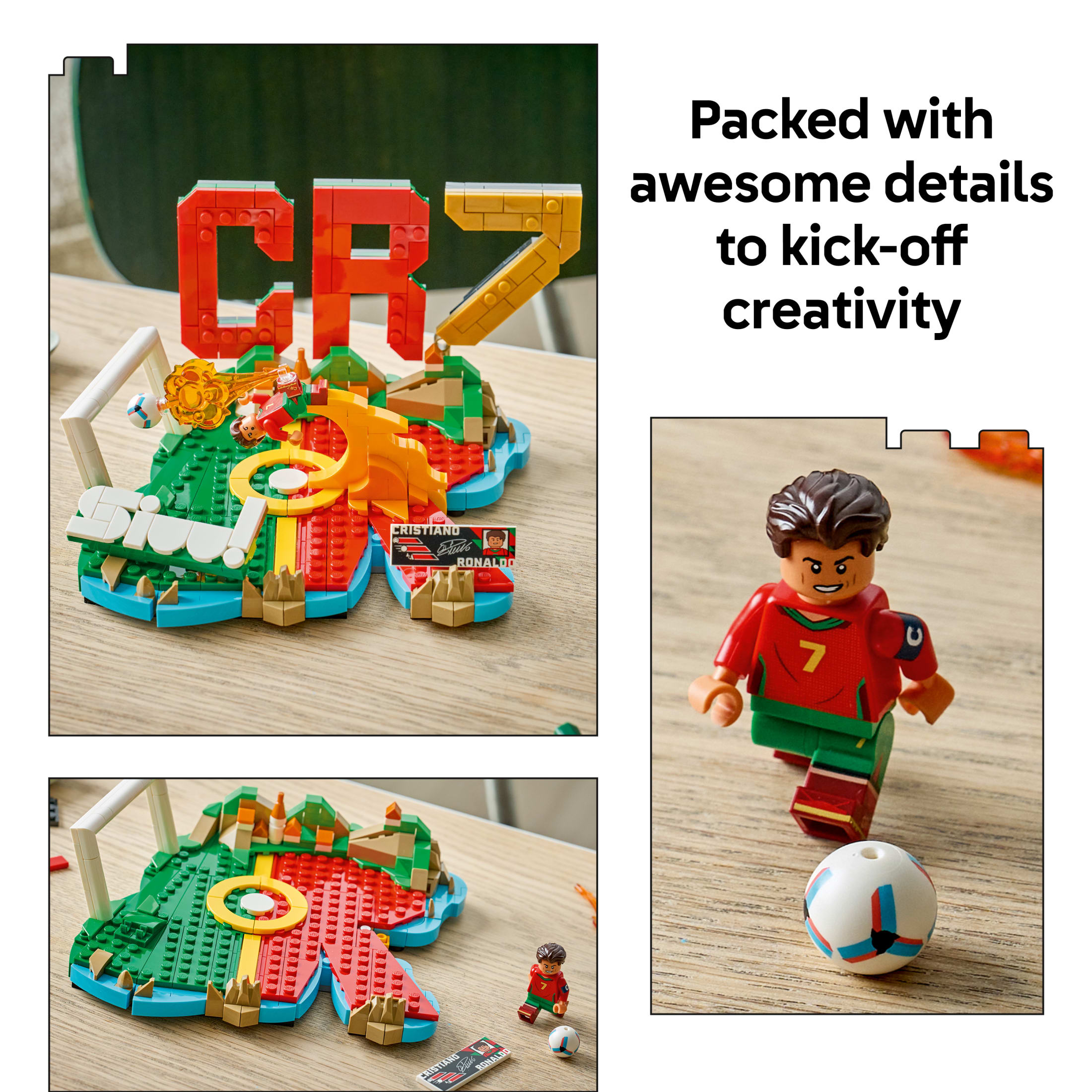 LEGO Ediciones Cristiano Ronaldo - Set de Colección Co-Pack - Juguete de Construcción para Niños - Coleccionable de Fútbol - Decoración Deportiva para Niños y Niñas, Mayores de 12 - Idea de Regalo para Fans del Fútbol - 66823 6