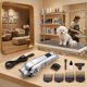 thumbnail image 1 of Cortapelos para mascotas, kit aseo para mascotas, inalámbrico, multizona para animales, ergonómico, silencioso, ligero, cortapelos profesional para plata, 1 of 8