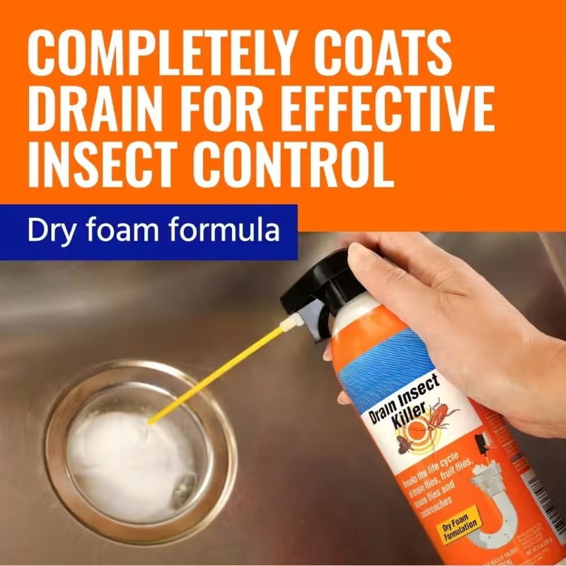8 oz. Drain Insect Killer Aerosol Spray