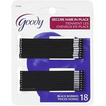 Goody Styling Essentials Bobby Pins, Black, 2.5 Inches 18 ea (Pack of 3)