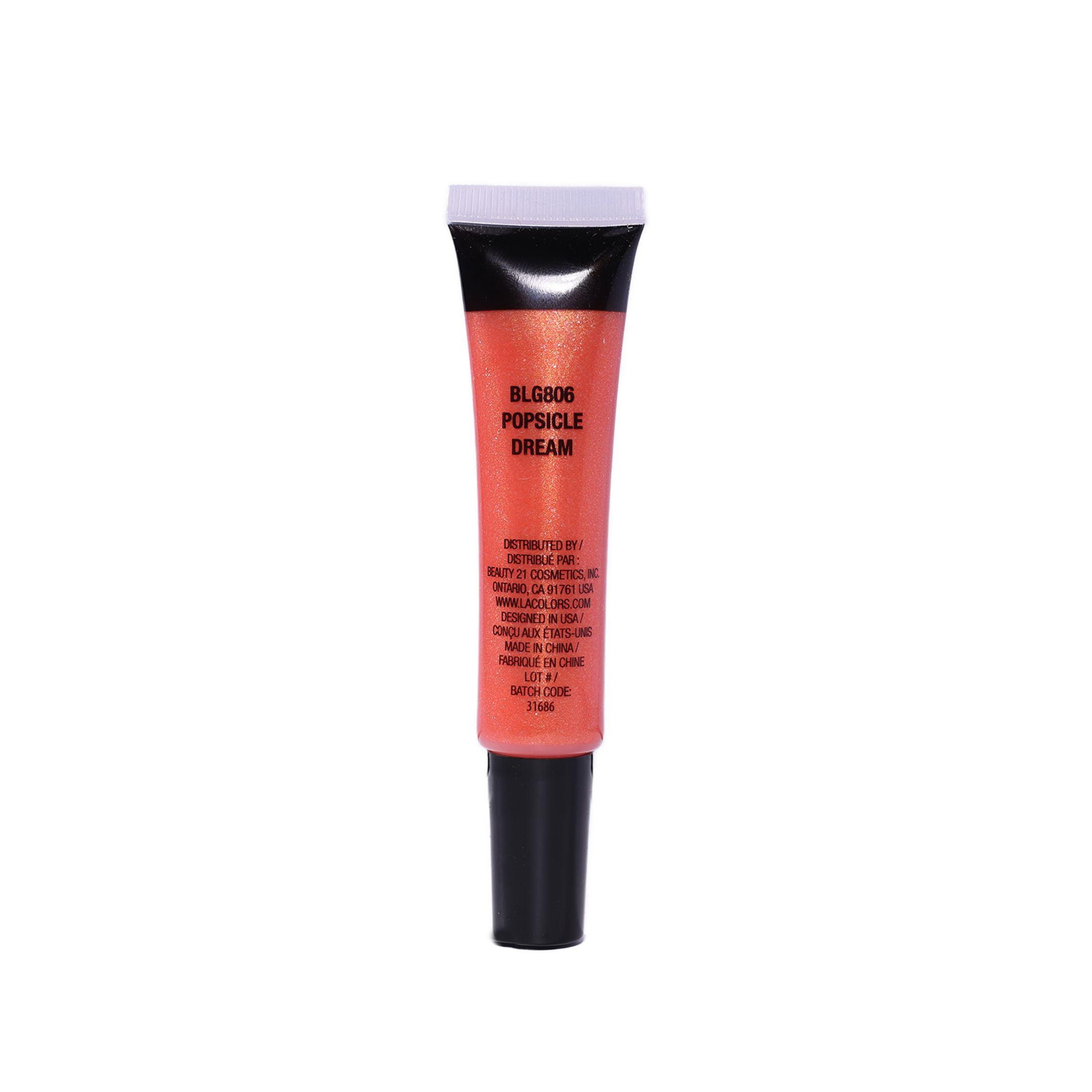 (3 pack) L.A. COLORS Glossy Lips&nbsp; Hydrating & Nourishing Highshine Sheer Tube Lip Gloss, Popsicle Dream
