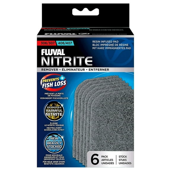 Hagen Fluval Nitrite Remover Pad 306/307 and 406/407 - 6 pk