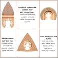 thumbnail image 4 of ODOMY 6pcs Universal Carbide Oscillating Saw Blades, Mixed Multitool Saw Blades Semicircle Triangular Finger Kit for Tile Grout Mortar Concrete Masonry, 4 of 8