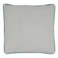 thumbnail image 2 of Fennco Styles Hand Beaded Dragonfly Flower Cotton Decorative Throw Pillow 16" W x 16" L - Blue Floral Cushion for Home, Couch, Living Room, Seasonal Décor, Special Occasion, 2 of 3