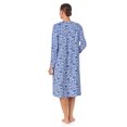 thumbnail image 4 of Aria Women’s Long Sleeve Strech Velour 44" Sleepwear Gown, Sizes S-4X, 4 of 6