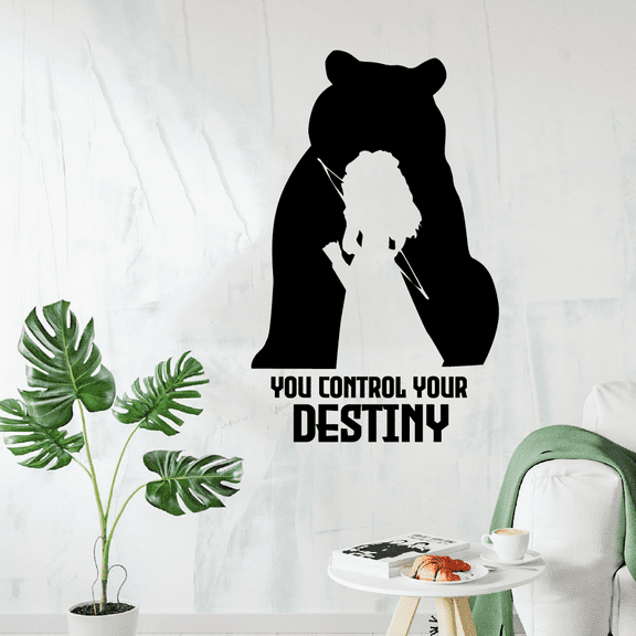 You Control Your Destiny - Disney Movie Brave Character Princess Merida Vinyl Wall Decal Wall Sticker Wall Art Decoration Home Room Bedroom Nursery Room Class Room Living Room Décor Size (30x22 inch)