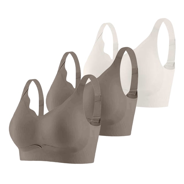 Brasier Mujer conjunto de 3 Piezas de Sujetador Deportivo sin Costuras y Cómodo para Mujer, con Soporte Ajustable, para Uso En Casa, Ocio y Entrenamiento Durante Toda La Temporada. Mediana