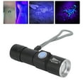 thumbnail image 4 of Ultra Violet Flashlight, Blacklight Flashlight 4 Light Modes Aluminium Alloy Easy Charging 395nm  For Photo Scorpion For Cat Moss Detection, 4 of 8