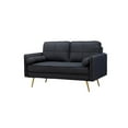 thumbnail image 3 of Kingway Furniture Barbosa Fabric Living Room Loveseat in Black, 3 of 5