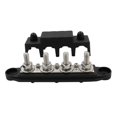 thumbnail image 2 of 1-pack RV yacht busbar M8 high current terminal stud black 4-stud distribution block busbar, 2 of 4