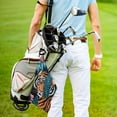 thumbnail image 3 of Werpe Tiger Jungle Leaves and Flowers Golf Towel for Men Golf Accessories and Gifts Funny Golf Towel 2PC, 3 of 7