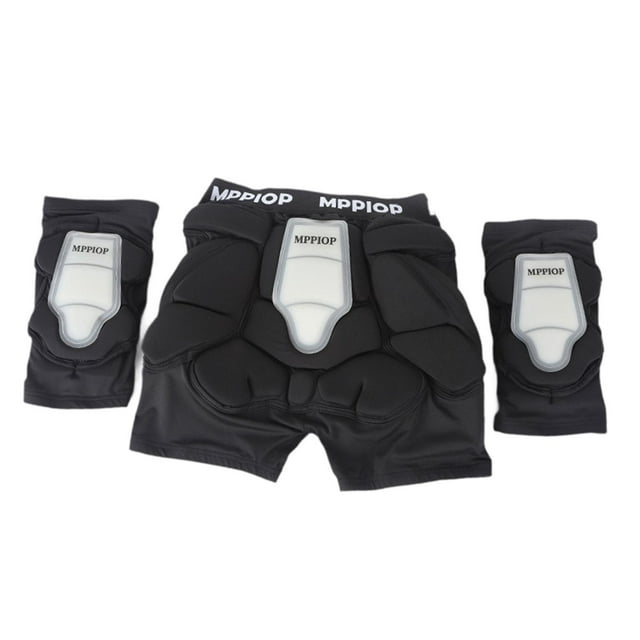 Pantalones cortos acolchados para esquí, equipo de protección, amortiguadores, impermeables, protector de coxis, almohadillas y guantes para patineta