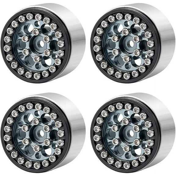 Durable Aluminum Alloy 1" Micro Beadlock Wheels For 1:24 Axial SCX24 RC Crawler Fashionable Color