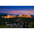 thumbnail image 2 of Alhambra Granada Panoramic Dusk Wall Mural Decal Sticker, Wallmonkeys Peel & Stick Vinyl Graphic (18 in W x 12 in H), 2 of 4