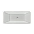 thumbnail image 5 of Dreamline BT17X3267C30 Crest 67" Free Standing Acrylic Soaking Tub - White / Brushed Brass, 5 of 7