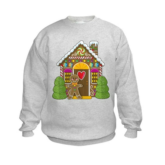 CafePress - Gingerbread House Kids Sweatshirt - Kids Sweatshirt, Youth Crew Neck Sweatshirt