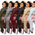 thumbnail image 2 of Akmipoem Women 2 Piece Outfits Plus Tracksuit Sweatsuit Crop Hoodie Jogger Jogging Sets, 2 of 5