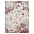 thumbnail image 3 of 5â€™ x 8â€™ Red and Gray Modern Abstract Area Rug, 3 of 8