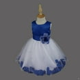 thumbnail image 4 of DPOIS Kids Flower Girls Dress Tulle A-Line Princess Dress Formal Prom Party Ball Gown Blue 6, 4 of 7