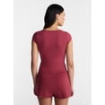 thumbnail image 3 of No Boundaries Surplice Top with Cap Sleeves, Women’s XXS-XXL, 3 of 5
