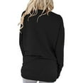 thumbnail image 3 of MYLookk Women Long Sleeve Solid Pockets Loose Shirt Casual Tops Blouse, 3 of 4