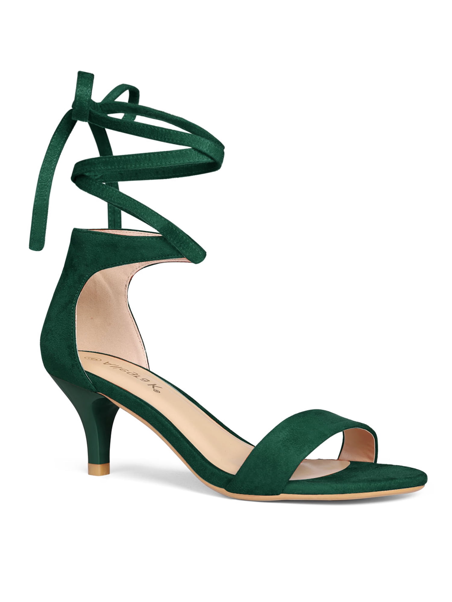 kitten block heel sandals