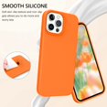thumbnail image 3 of Funda naranja de silicona líquida GUAGUA para iPhone 13 Pro Max de 6.7 pulgadas, 3 of 9