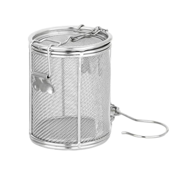 Infusor de té en forma de bola de acero inoxidable, colador de especias y condimentos, cesta de infusión de 8 x 10 cm 8x10cm