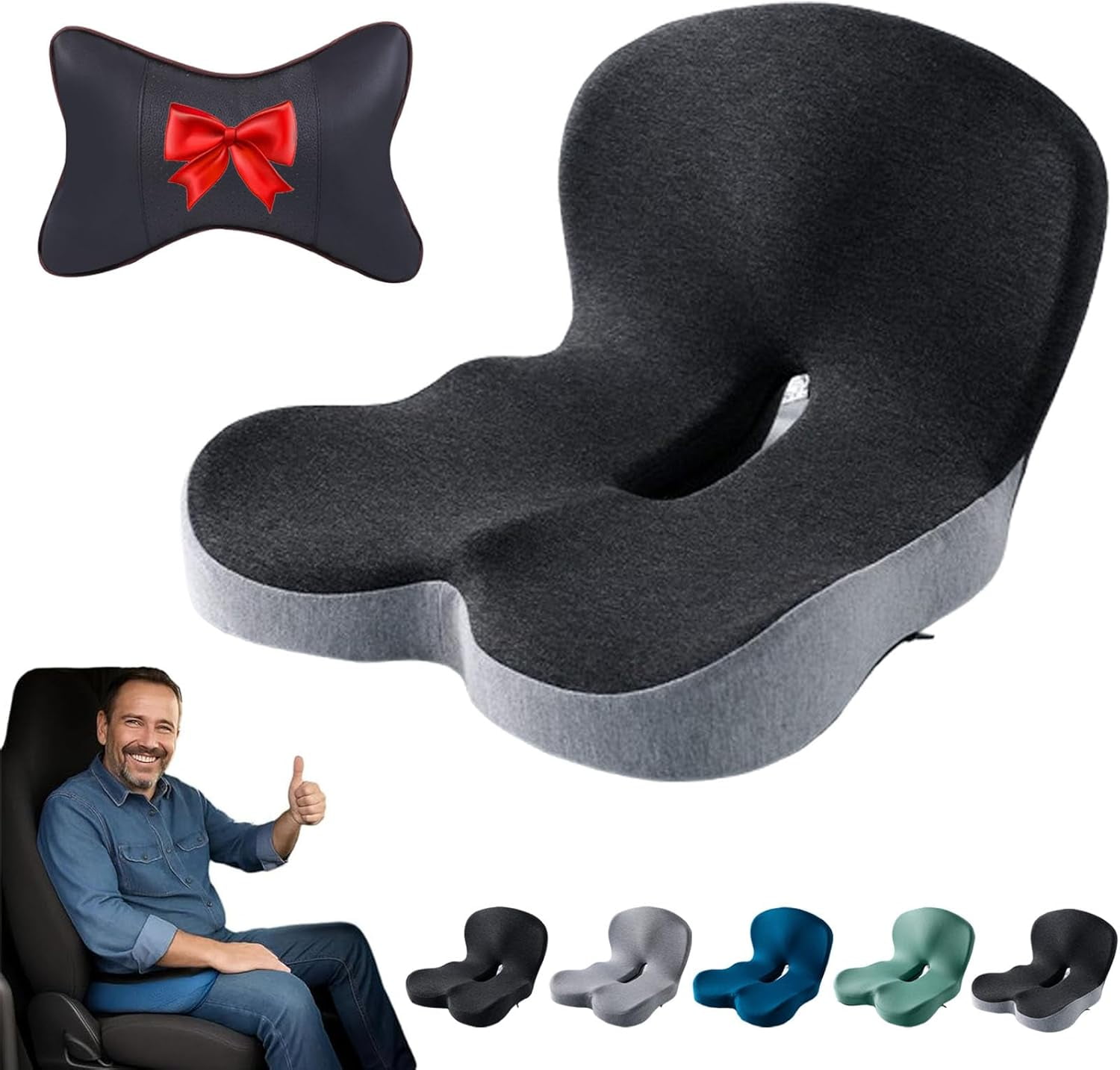 Tempur-Pedic Orthopedic Contour Memory Foam Seat Cushion Pillow