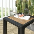 thumbnail image 4 of Zinus Dillon Aluminum and Poly Lumber Outdoor 3 Piece Chat Set, Black, 4 of 17