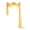 Gold, variant on New Window Sheer Scarf Multifunction Voile Valance Window Treatment or Event Decoration Superior Threads (Maroon, Large - 54" x 216")