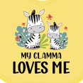thumbnail image 4 of Inktastic Zebra My Glamma Loves Me Boys or Girls Baby Bib, 4 of 4