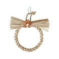 thumbnail image 4 of Milaget Bird Swing Chewing Toy Interactive Play Stable Lightweight Woven Parrot Foraging Round, 4 of 9