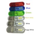 thumbnail image 4 of Luces LED USB para libros, 3 LED, luz nocturna táctil de 5 V, teclado de computadora, decoración de dormitorio, lámparas de noche, luz de alimentación con interruptor táctil, azul, 4 of 5