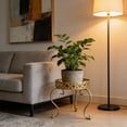 thumbnail image 4 of European Style Single Tier Wrought Iron Plant Stand Floor Standing Display Rack Rust Proof Strong Load Bearing Openwork For Balcony Living Room Bedroom Office Pothos Small Potted Plants Home Decor, 4 of 6