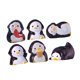 thumbnail image 5 of 6x Mini figuras de pingüinos, adornos de jardín de hadas, decoración de maceta, figuritas de animales en miniatura de resina, accesorios para casa de, 5 of 9