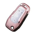 thumbnail image 2 of SOFEIYA For Ford F-150 For Escape Key Case Cover Protector Carbon Fiber Pattern For Ford F250 F350 Green/Silver/Red/Blue/Pink, Pink, 2 of 5