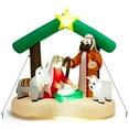 thumbnail image 2 of Costway 6.7FT Christmas Inflatable Nativity Scene w/ LEDs & Built-in Air Blower, 2 of 8