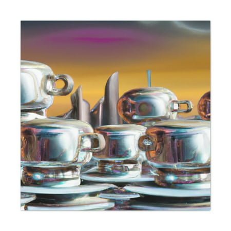 

Tea Cups in Bloom - Canvas