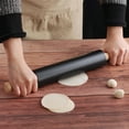 thumbnail image 2 of ifundom 1Pc Black Rolling Pin for Cooking and Baking, Smooth Kitchen Utensil for Dough Rolling, 2 of 5