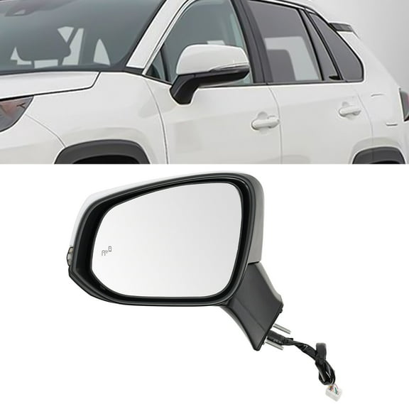 Left Car Side Mirror for 2019-2024 Toyota RAV4 Power Heated Turn Lamp TO1321384